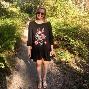 Express -cute peplum floral dress